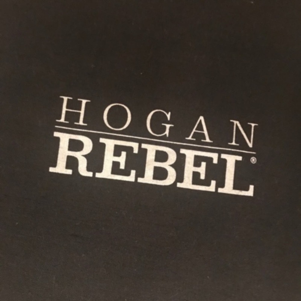 Hogan Rebel Black Purse Large dust Bag purse NEW 16" 14" large NEW - Picture 2 of 5